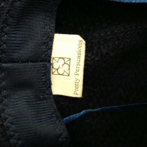 NWOT Pretty Persuasions Navy Blue Knit Cloche Hat main image 6